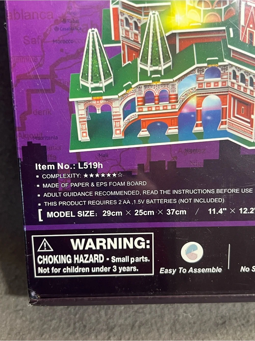 St. Basil's Cathedral 3D LED Building Set – Purple